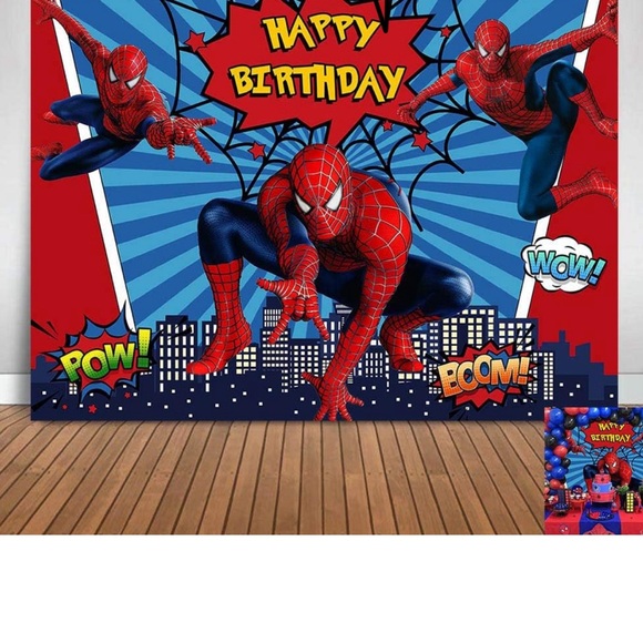 Spider-Man Happy Birthday Banner! 5x3 ft- Used one time! - Picture 3 of 5